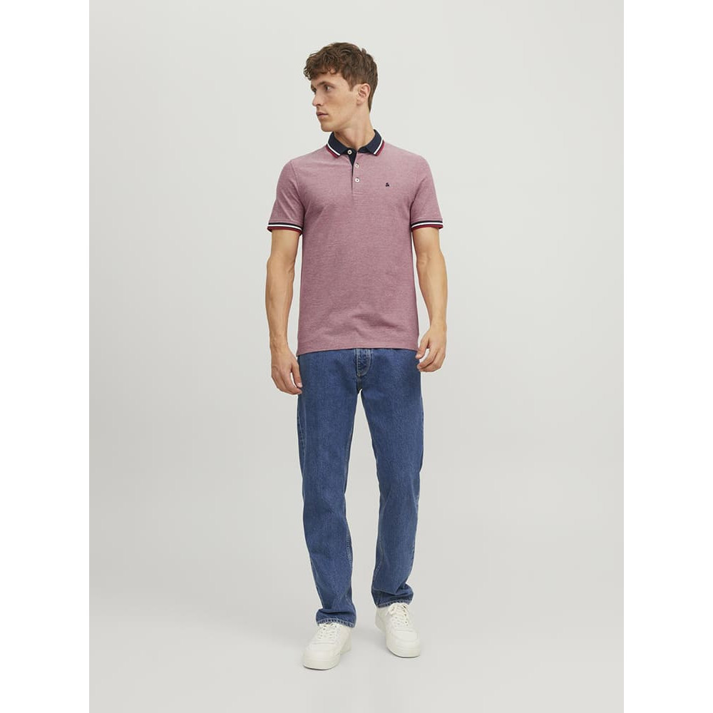 Jack and Jones Κόκκινο Κοντομάνικο polo - 12136668