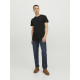 Jack and Jones Μαύρο T-shirt C Neck - 12113648