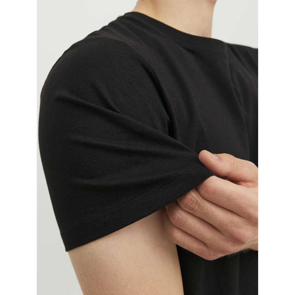 Jack and Jones Μαύρο T-shirt C Neck - 12113648