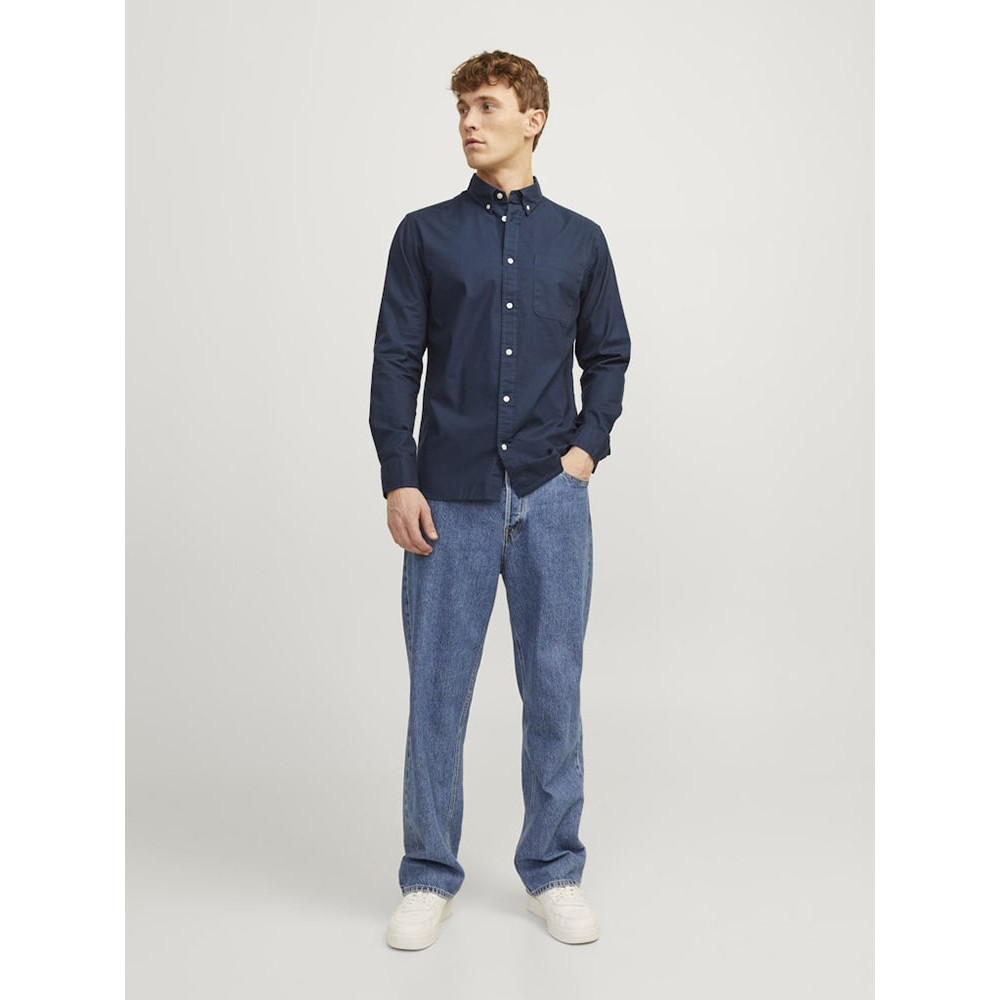 Jack & Jones Μπλε Σκούρο Πουκάμισο Button Down - 12192150