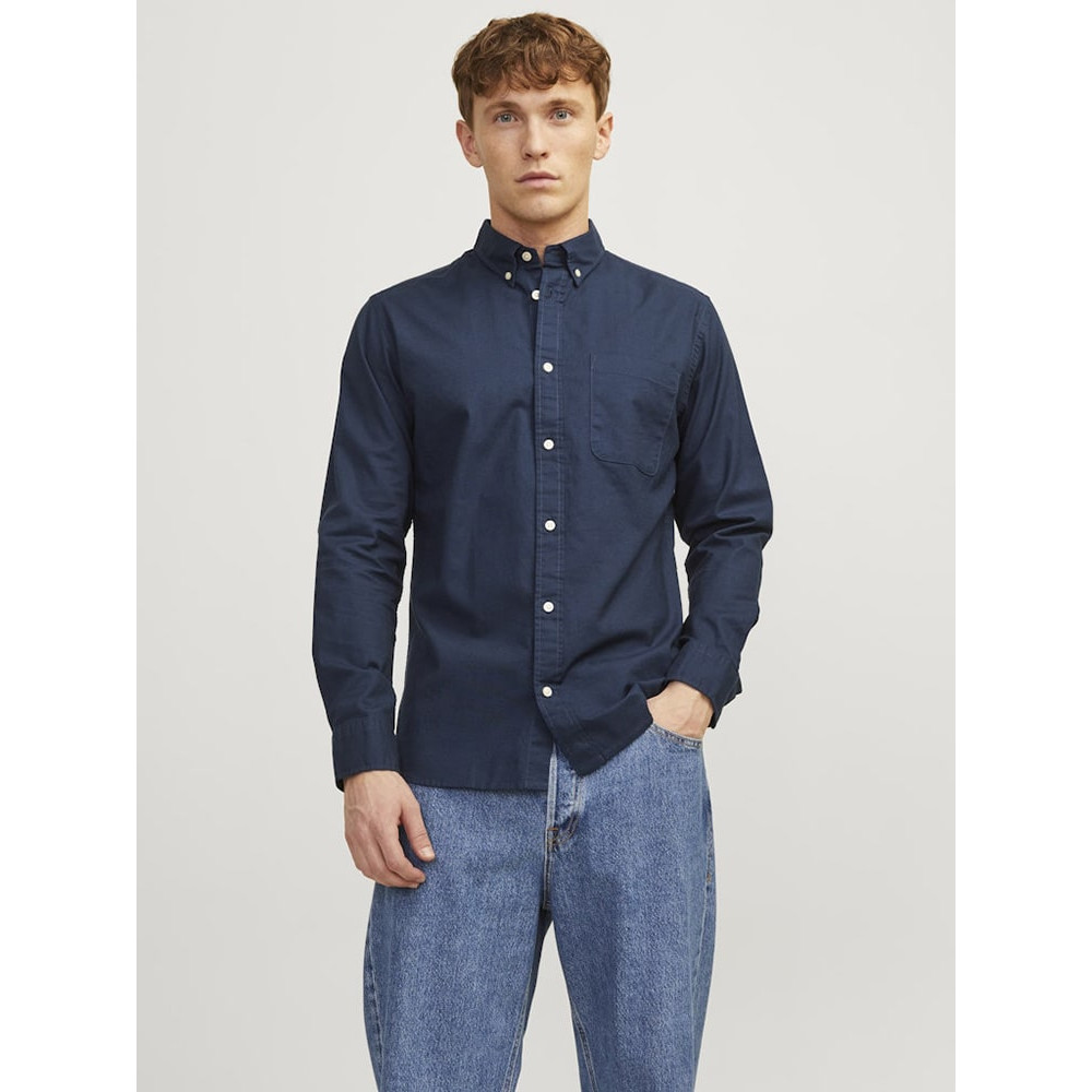 Jack & Jones Μπλε Σκούρο Πουκάμισο Button Down - 12192150