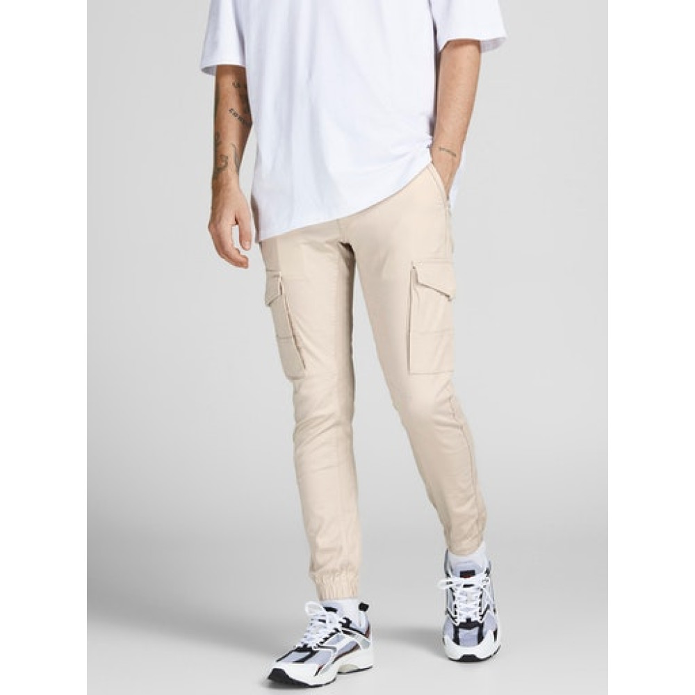Jack and Jones Εκρού Παντελόνι Cargo - 12202936