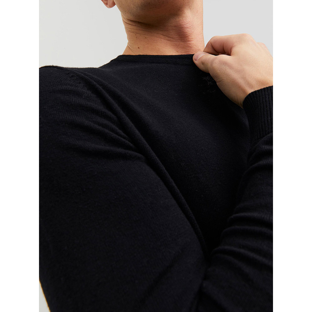 Jack and Jones Μαύρο Πουλόβερ C Neck - 12208364