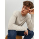 Jack and Jones Εκρού Πουλόβερ C Neck - 12208364