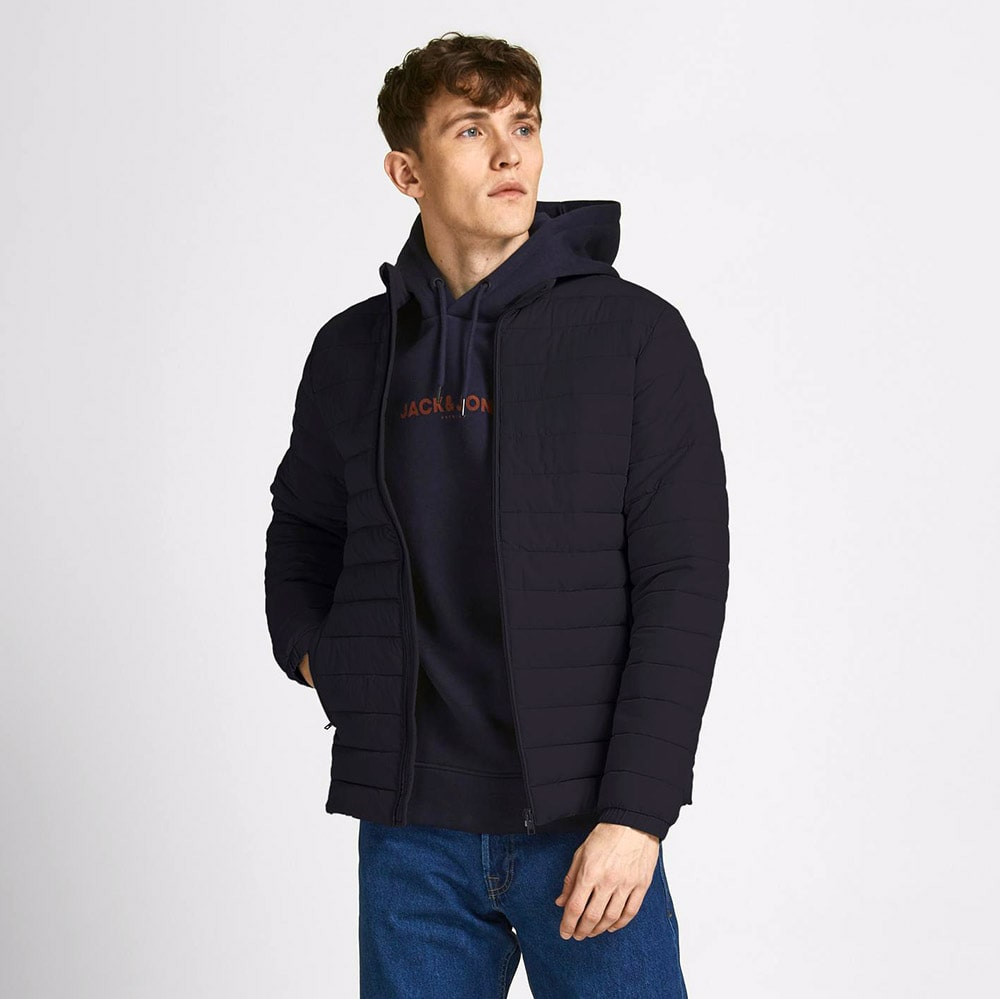 Jack and Jones Μαύρο Μπουφάν τύπου Puffer - 12211129 
