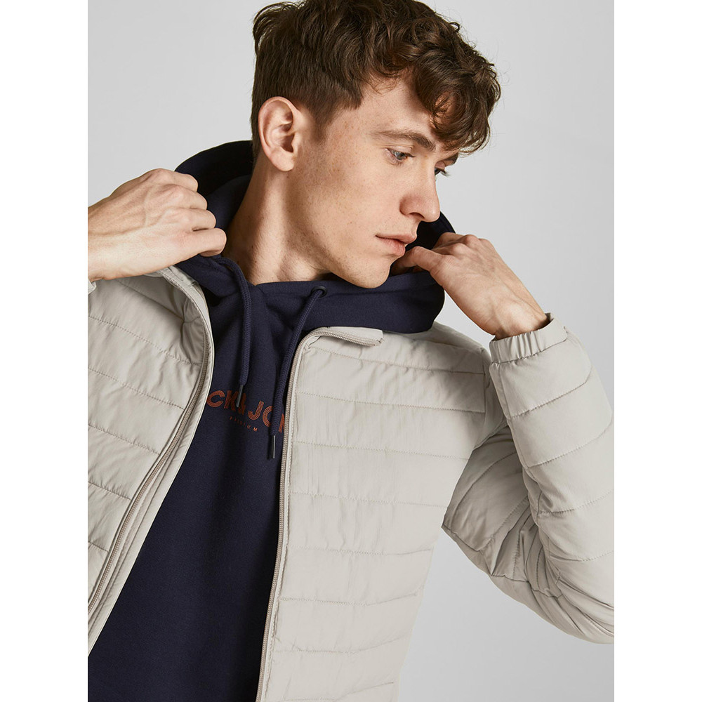 Jack and Jones Εκρού Μπουφάν τύπου Puffer - 12211129 