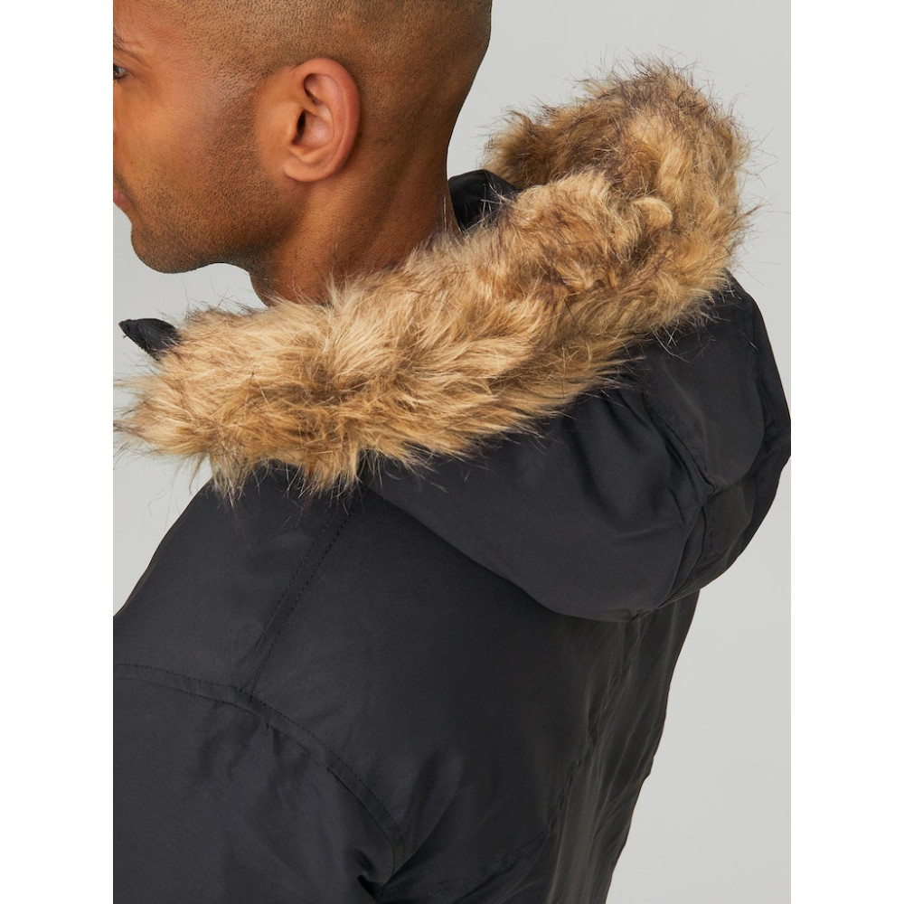 Jack and Jones Μαύρο Παρκά - 12211773 