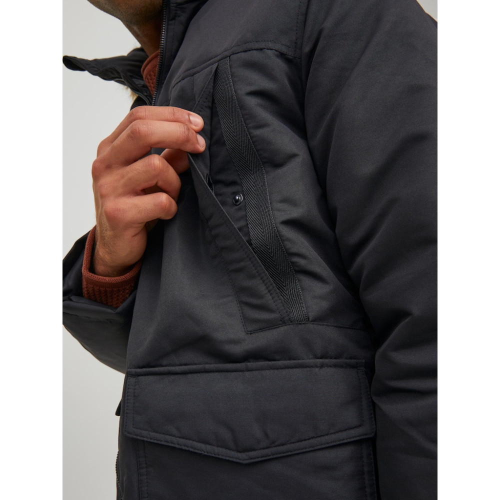 Jack and Jones Μαύρο Παρκά - 12211773 