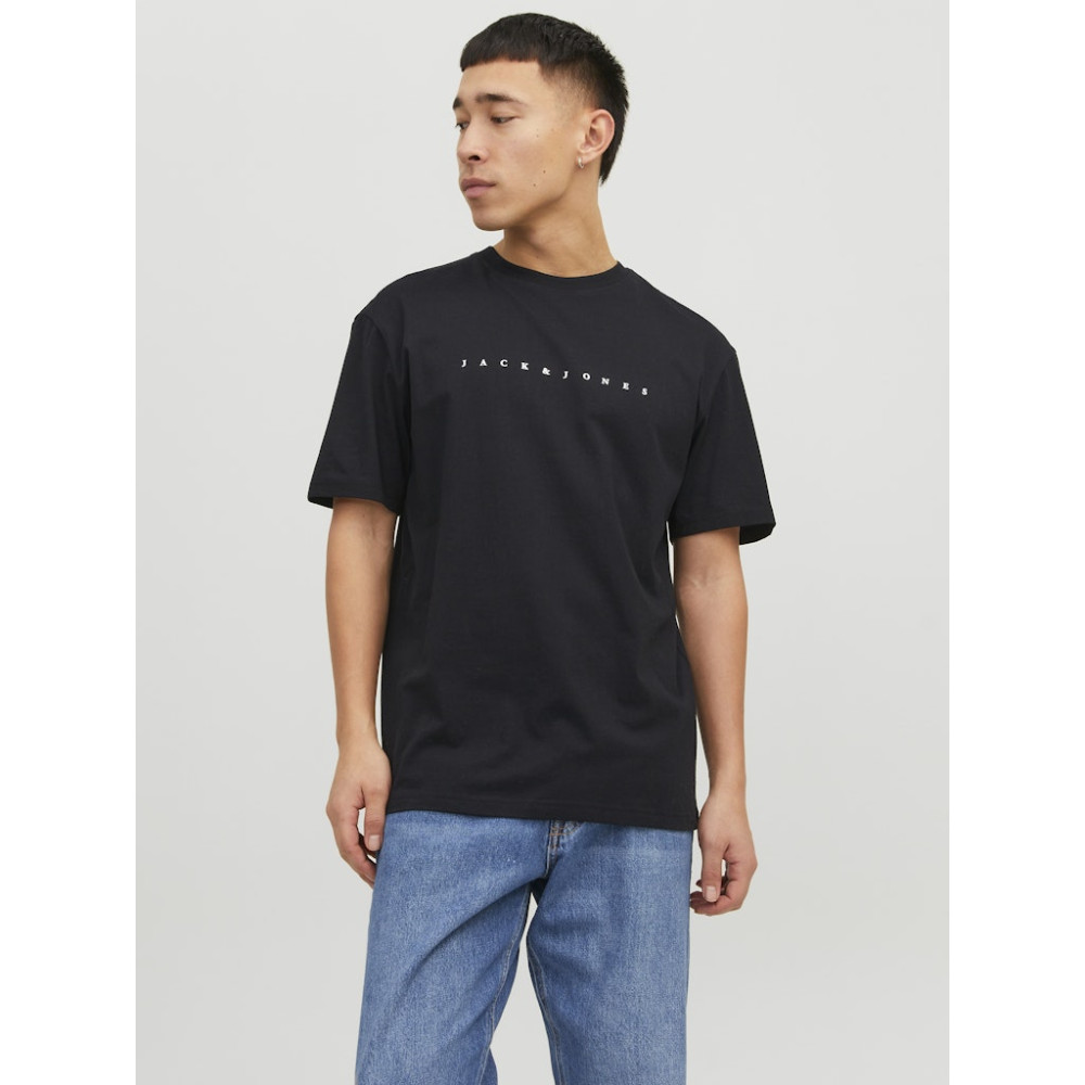 Jack and Jones Μαύρο T-shirt C Neck - 12234746