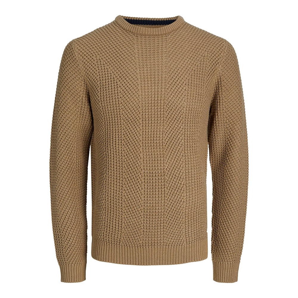 Jack and Jones Μπεζ Πουλόβερ C Neck - 12236286
