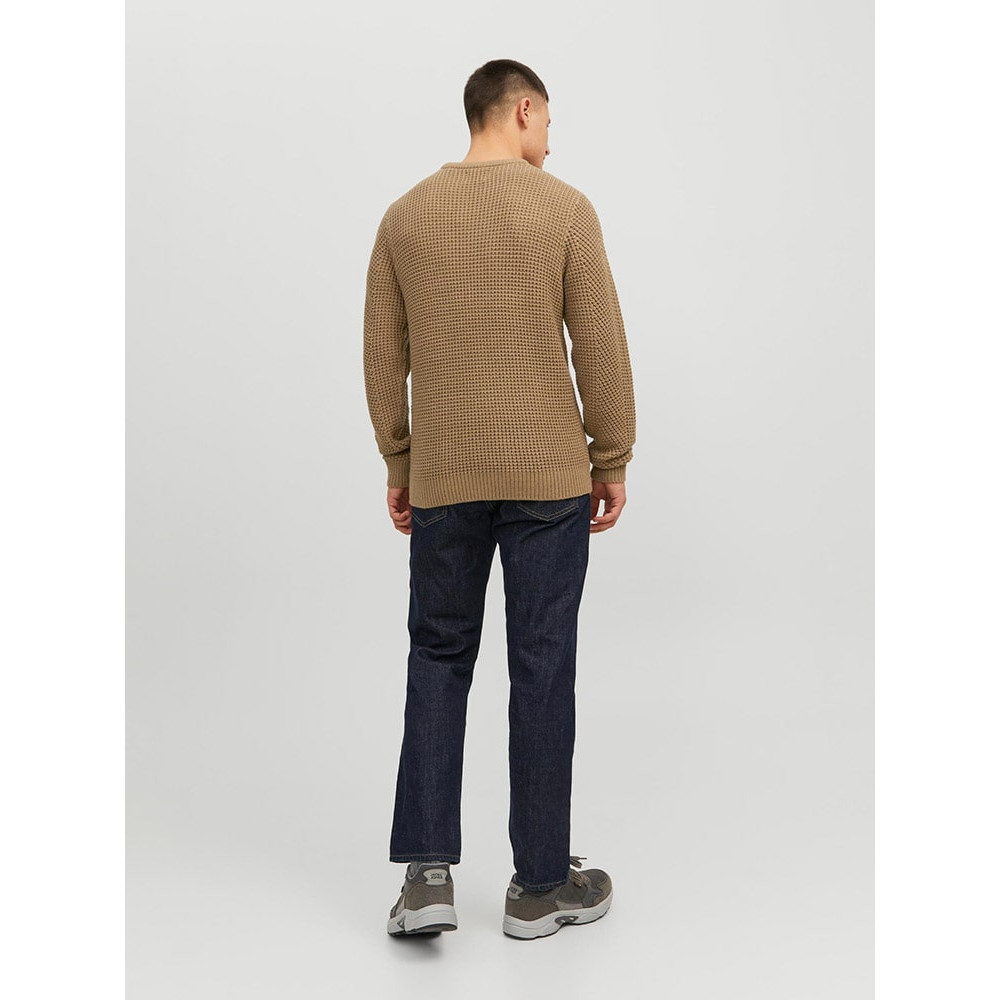 Jack and Jones Μπεζ Πουλόβερ C Neck - 12236286