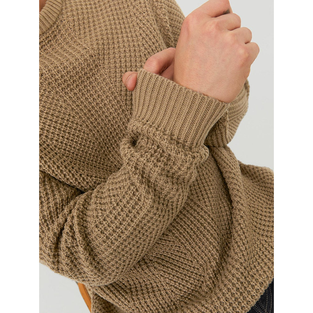 Jack and Jones Μπεζ Πουλόβερ C Neck - 12236286