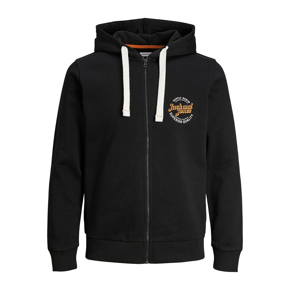 Jack and Jones Μαύρη Ζακέτα Hoodie - 12236179