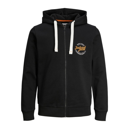 Jack and Jones Μαύρη Ζακέτα Hoodie - 12236179