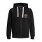Jack and Jones Μαύρη Ζακέτα Hoodie - 12236179