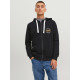 Jack and Jones Μαύρη Ζακέτα Hoodie - 12236179