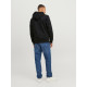 Jack and Jones Μαύρη Ζακέτα Hoodie - 12236179