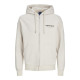 Jack and Jones Εκρού Ζακέτα Hoodie - 12241691