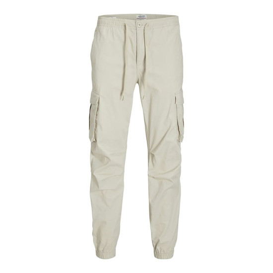Jack and Jones Εκρού Παντελόνι Cargo - 12242264