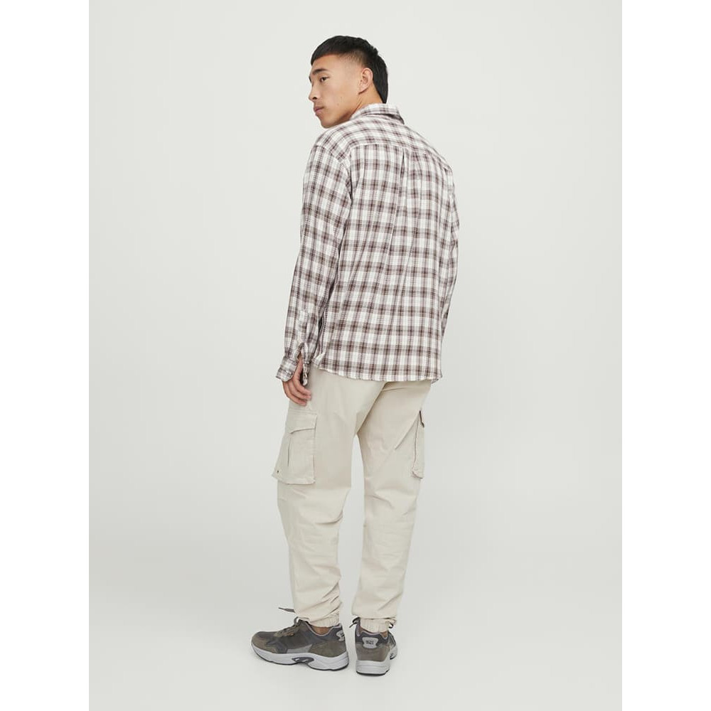 Jack and Jones Εκρού Παντελόνι Cargo - 12242264