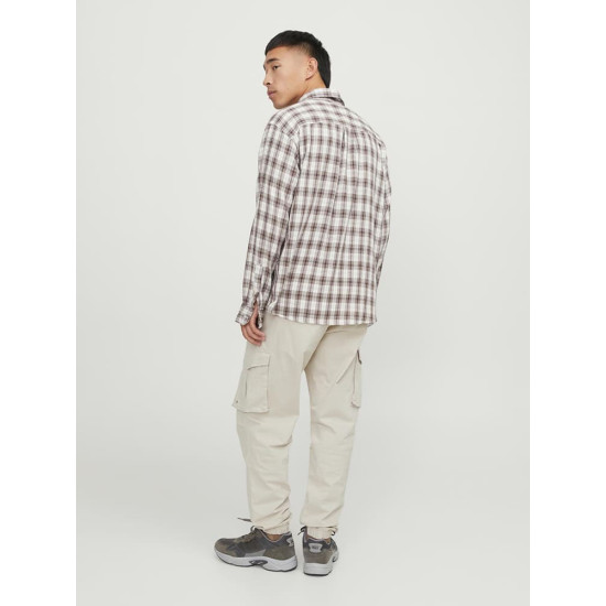 Jack and Jones Εκρού Παντελόνι Cargo - 12242264