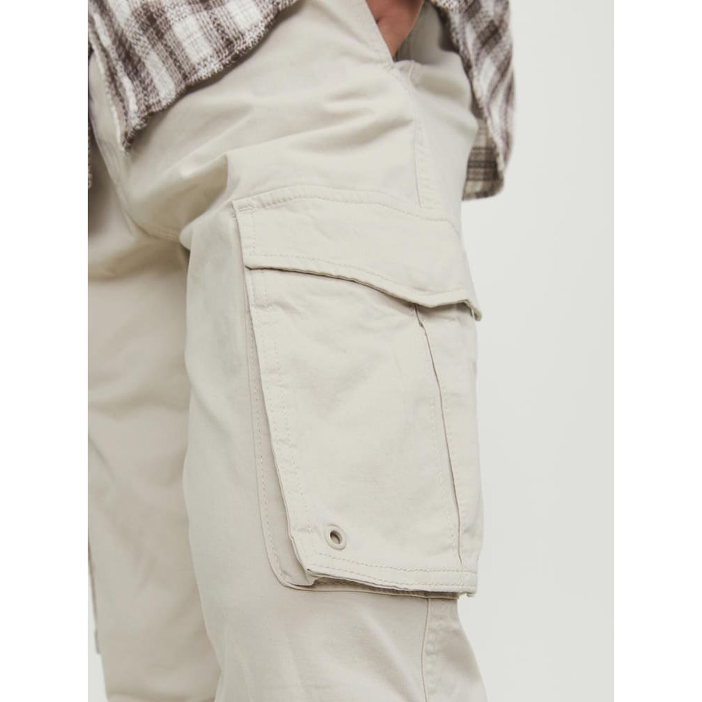 Jack and Jones Εκρού Παντελόνι Cargo - 12242264