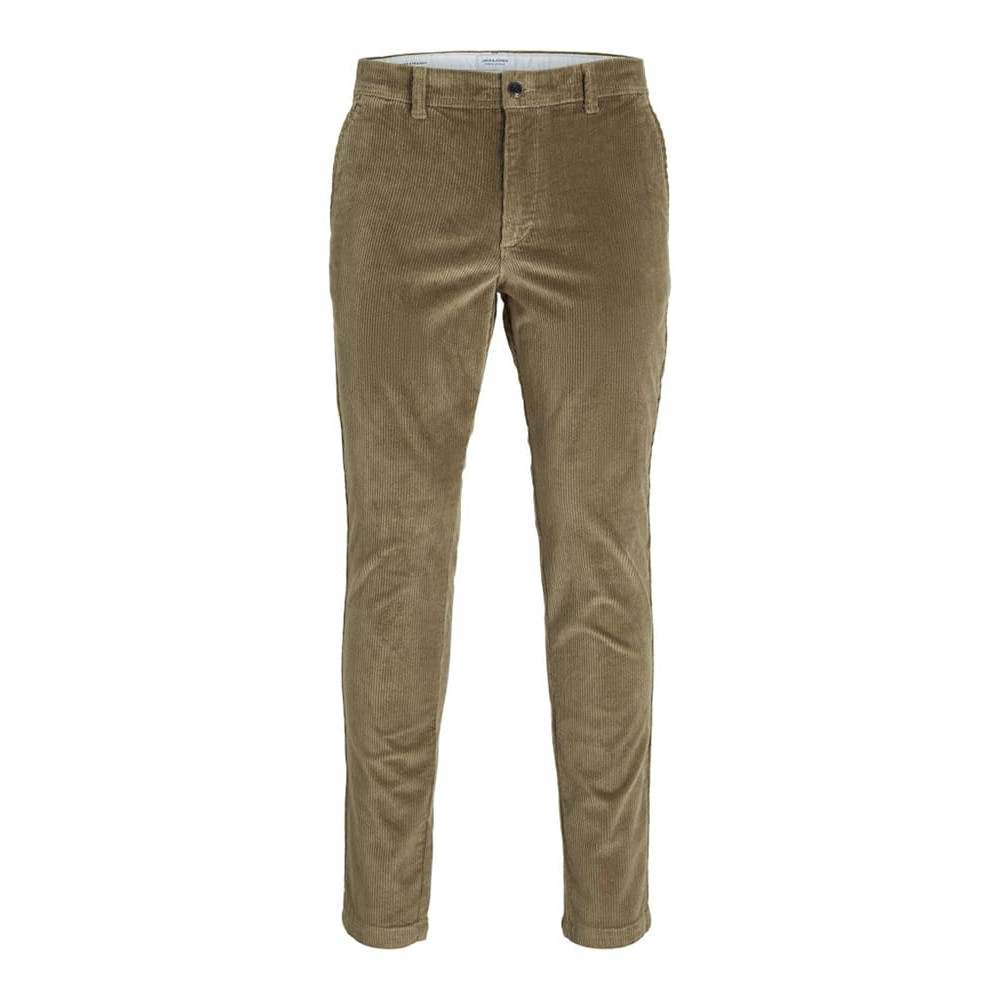 Jack & Jones Μπεζ Παντελόνι Κοτλέ - 12258301