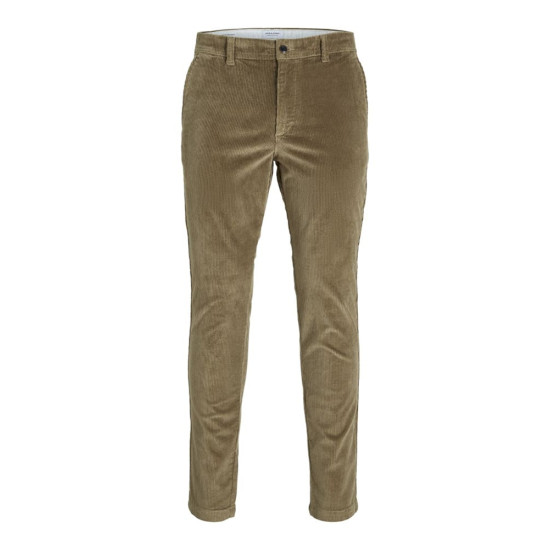 Jack & Jones Μπεζ Παντελόνι Κοτλέ - 12258301