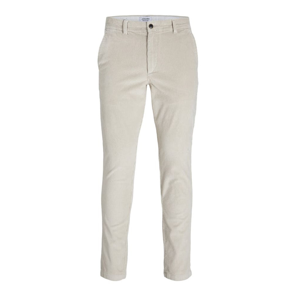 Jack & Jones Εκρού Παντελόνι Κοτλέ - 12258301