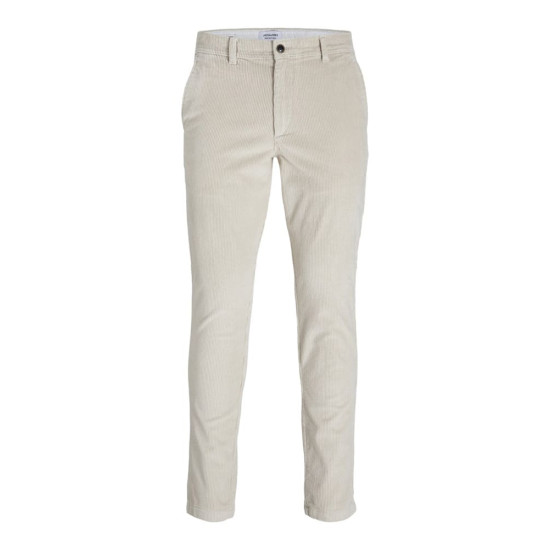 Jack & Jones Εκρού Παντελόνι Κοτλέ - 12258301
