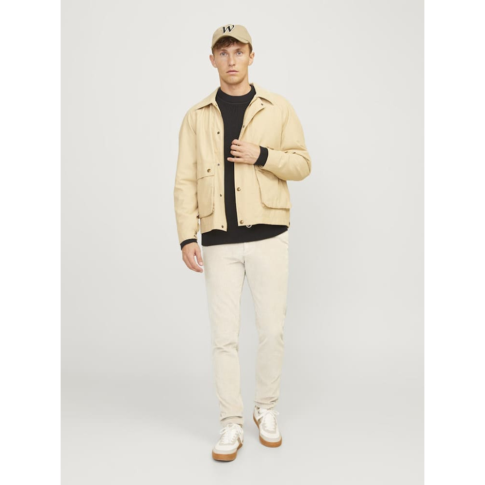 Jack & Jones Εκρού Παντελόνι Κοτλέ - 12258301