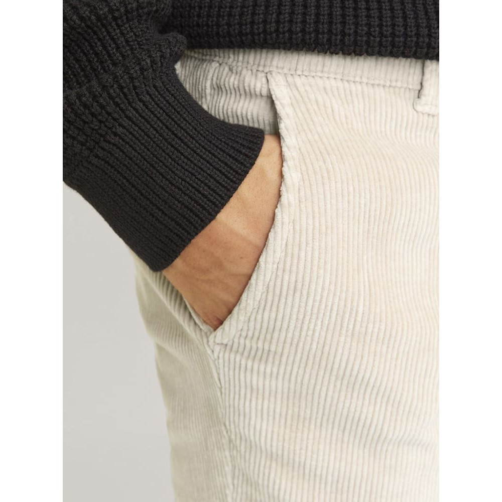 Jack & Jones Εκρού Παντελόνι Κοτλέ - 12258301