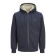 Jack and Jones Μπλε Ζακέτα Hoodie - 12262125