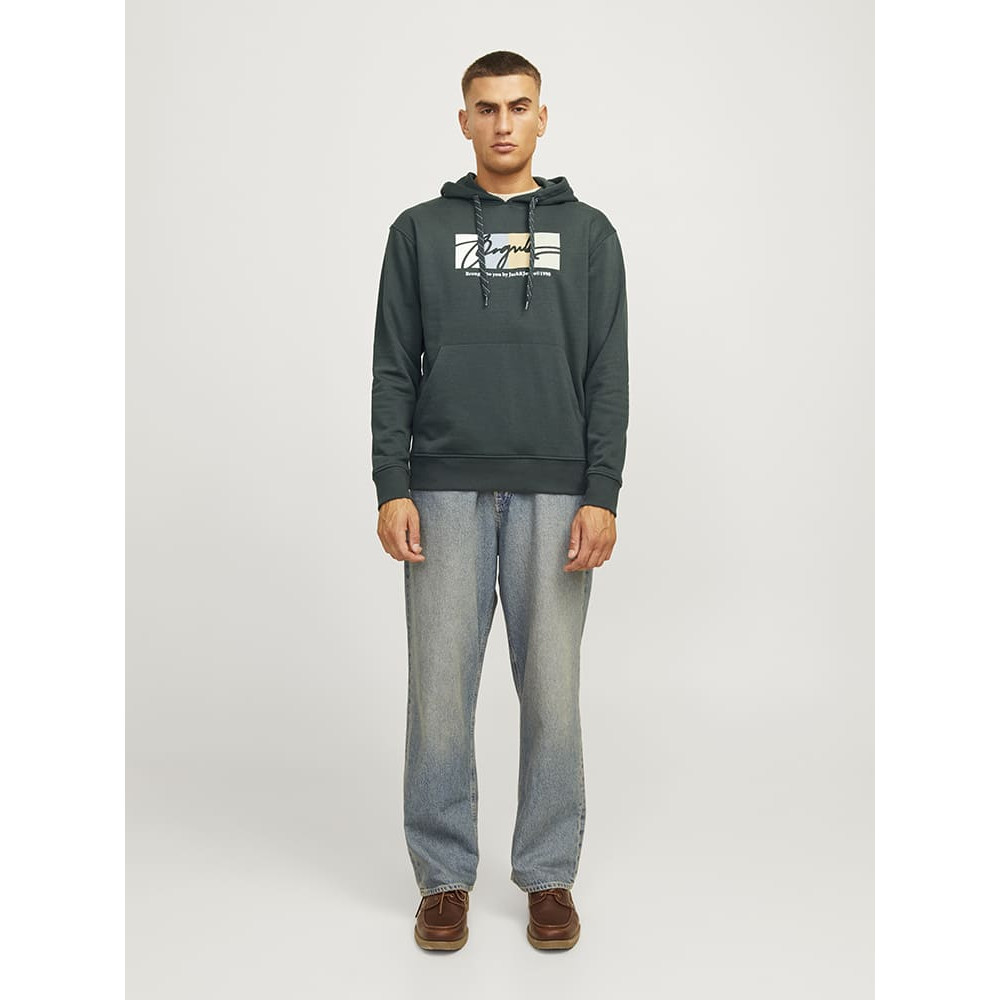 Jack and Jones Πράσινο Hoodie - 12262421