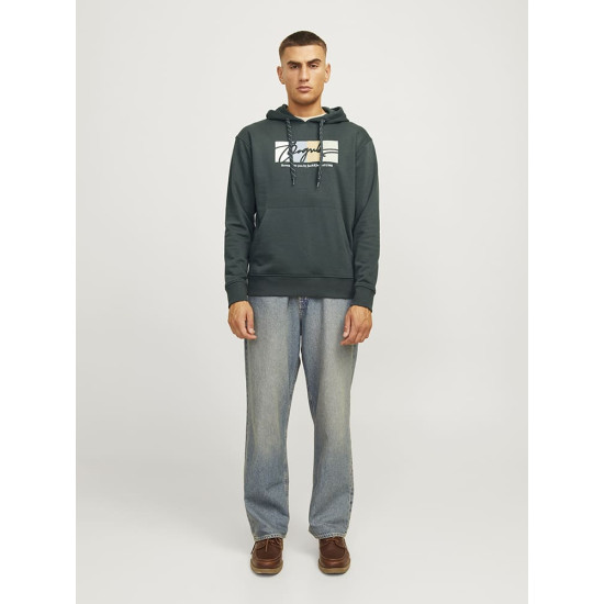 Jack and Jones Πράσινο Hoodie - 12262421