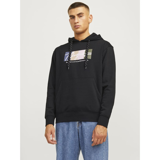 Jack and Jones Μαύρο Hoodie - 12262421