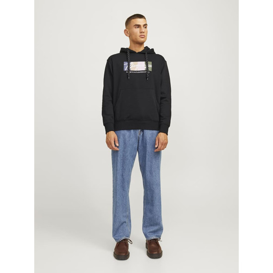 Jack and Jones Μαύρο Hoodie - 12262421