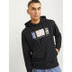 Jack and Jones Μαύρο Hoodie - 12262421