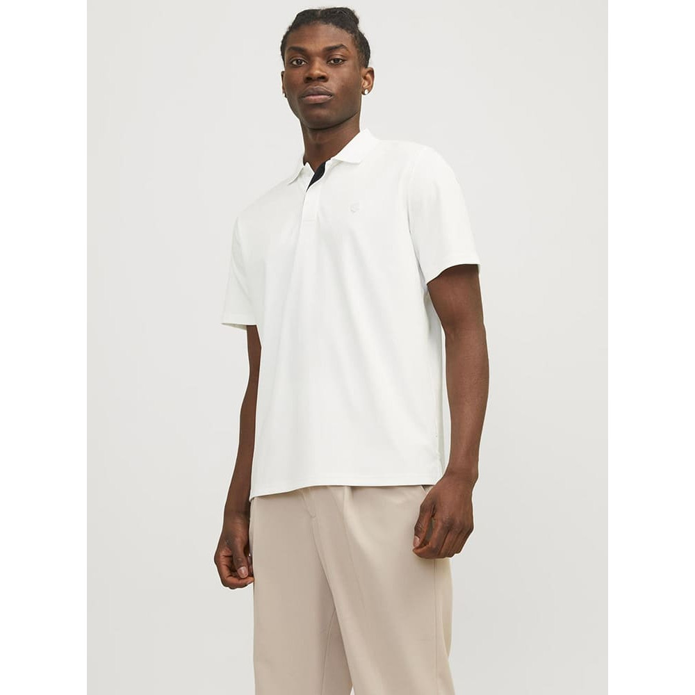 Jack and Jones Λευκό Κοντομάνικο polo - 12251180