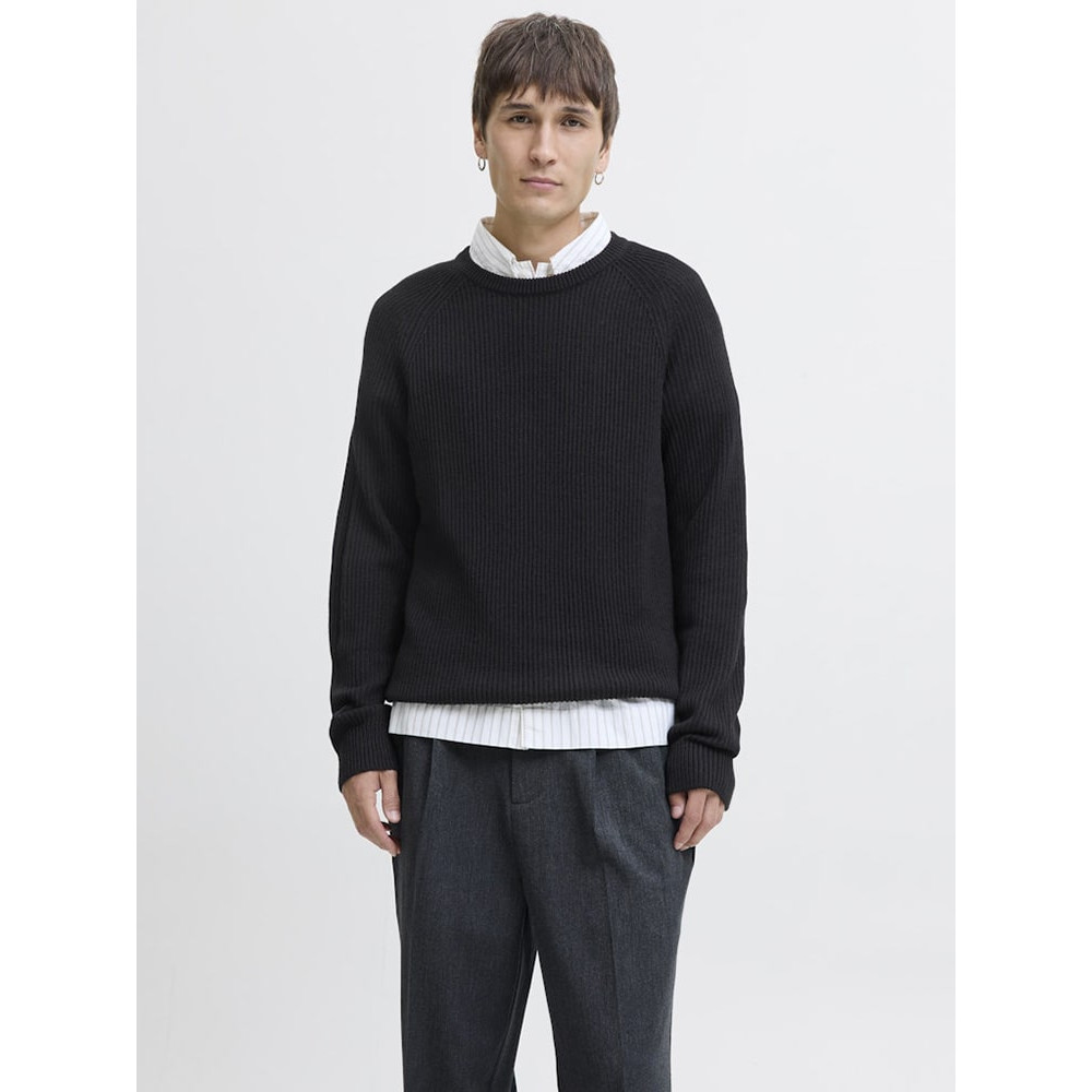 Jack & Jones Μαύρο Πουλόβερ C Neck - 12278916
