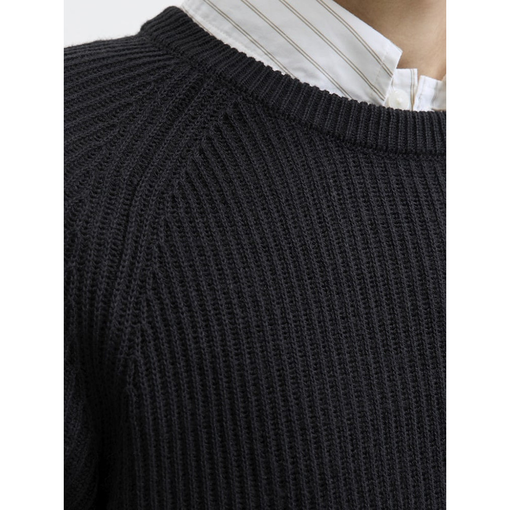 Jack & Jones Μαύρο Πουλόβερ C Neck - 12278916