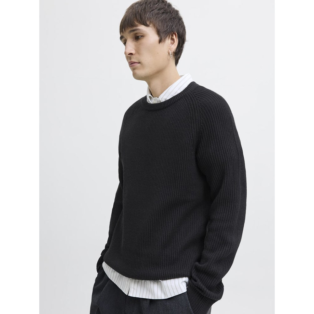 Jack & Jones Μαύρο Πουλόβερ C Neck - 12278916