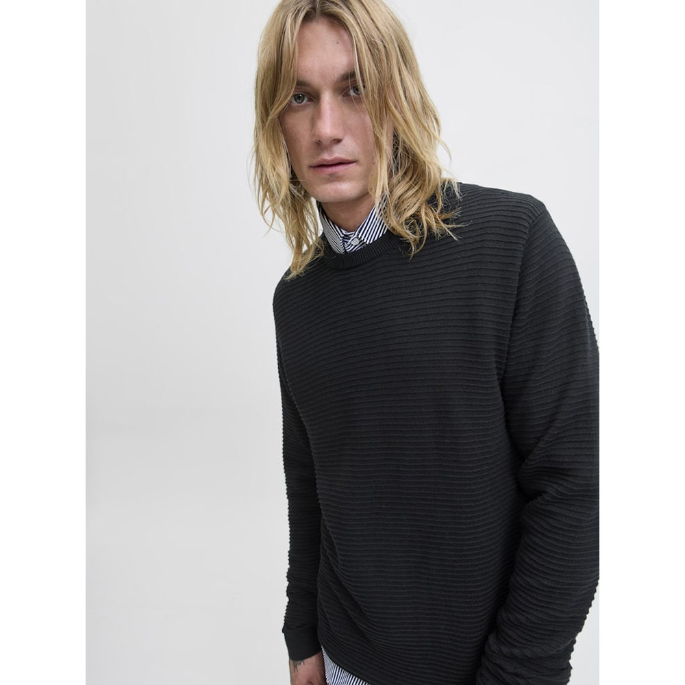 Jack & Jones Μαύρο Πουλόβερ C Neck - 12278962
