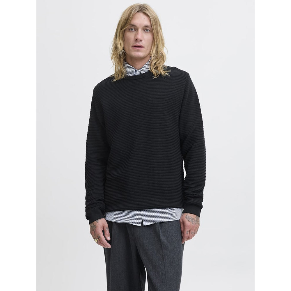Jack & Jones Μαύρο Πουλόβερ C Neck - 12278962