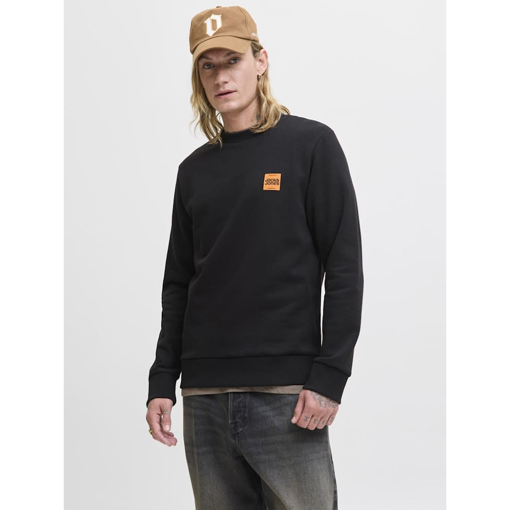 Jack & Jones Μαύρο Φούτερ C Neck - 12279256
