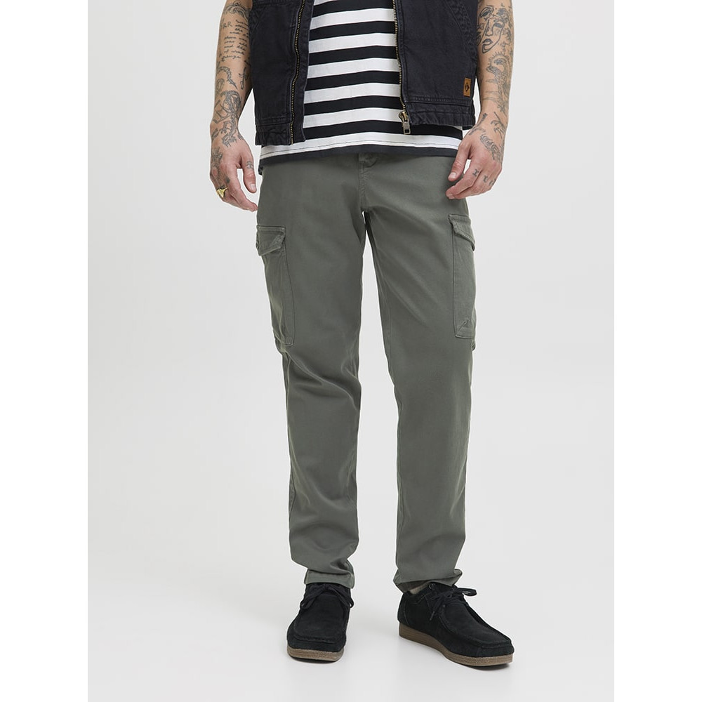 Jack & Jones Χακί Παντελόνι Cargo - 12282388