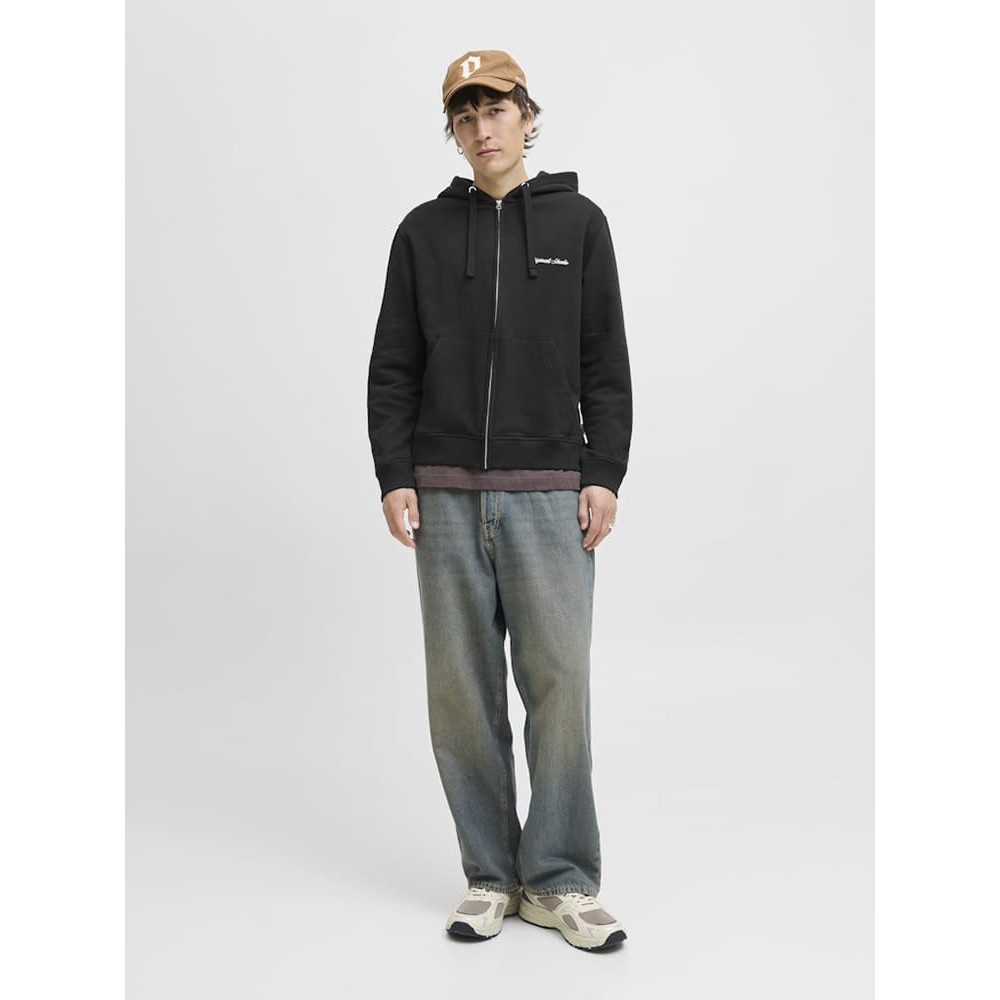 Jack & Jones Μαύρη Ζακέτα Hoodie - 12282901
