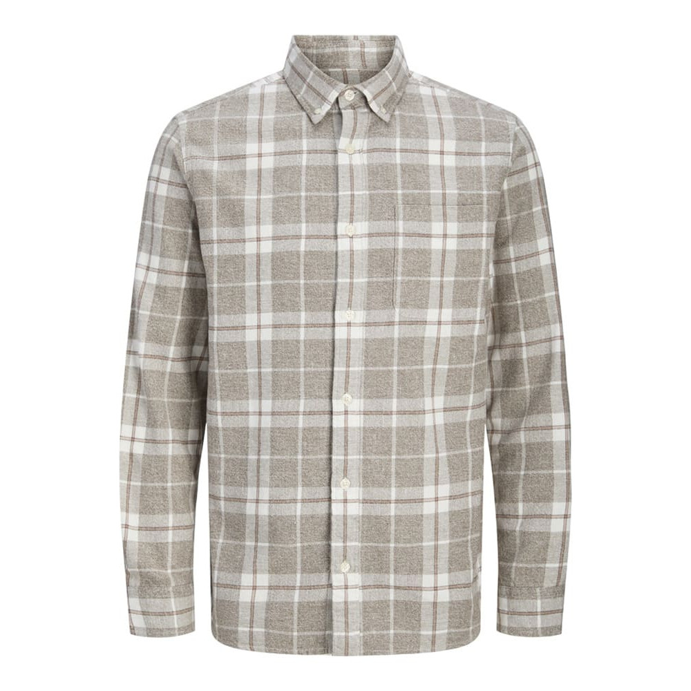 Jack & Jones Μπεζ Πουκάμισο Button Down - 12282354