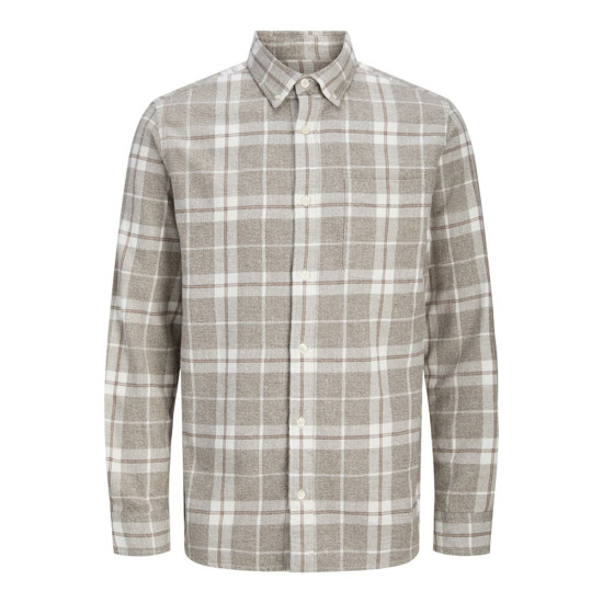 Jack & Jones Μπεζ Πουκάμισο Button Down - 12282354