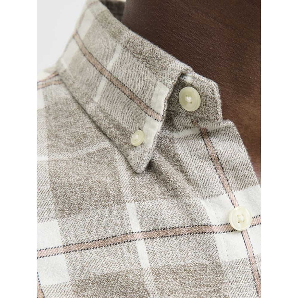 Jack & Jones Μπεζ Πουκάμισο Button Down - 12282354